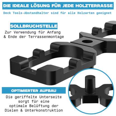 4mm Abstandhalter, Abstandshalter, Distanzhalter für Terrassendielen NEU !! / geriffelte Version